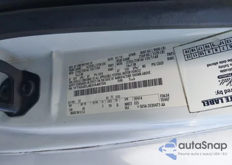 2014 Ford E-250 Commercial из США, поврежденный, VIN 1FTNS2EL4EDA48759